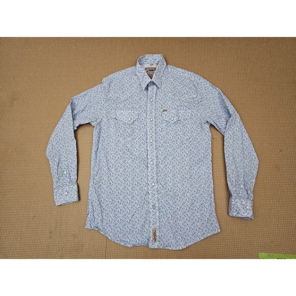 Rafter C Cowboy Collection Pro Flex 45 Performance Medium Floral Shirt Western - Picture 4 of 9